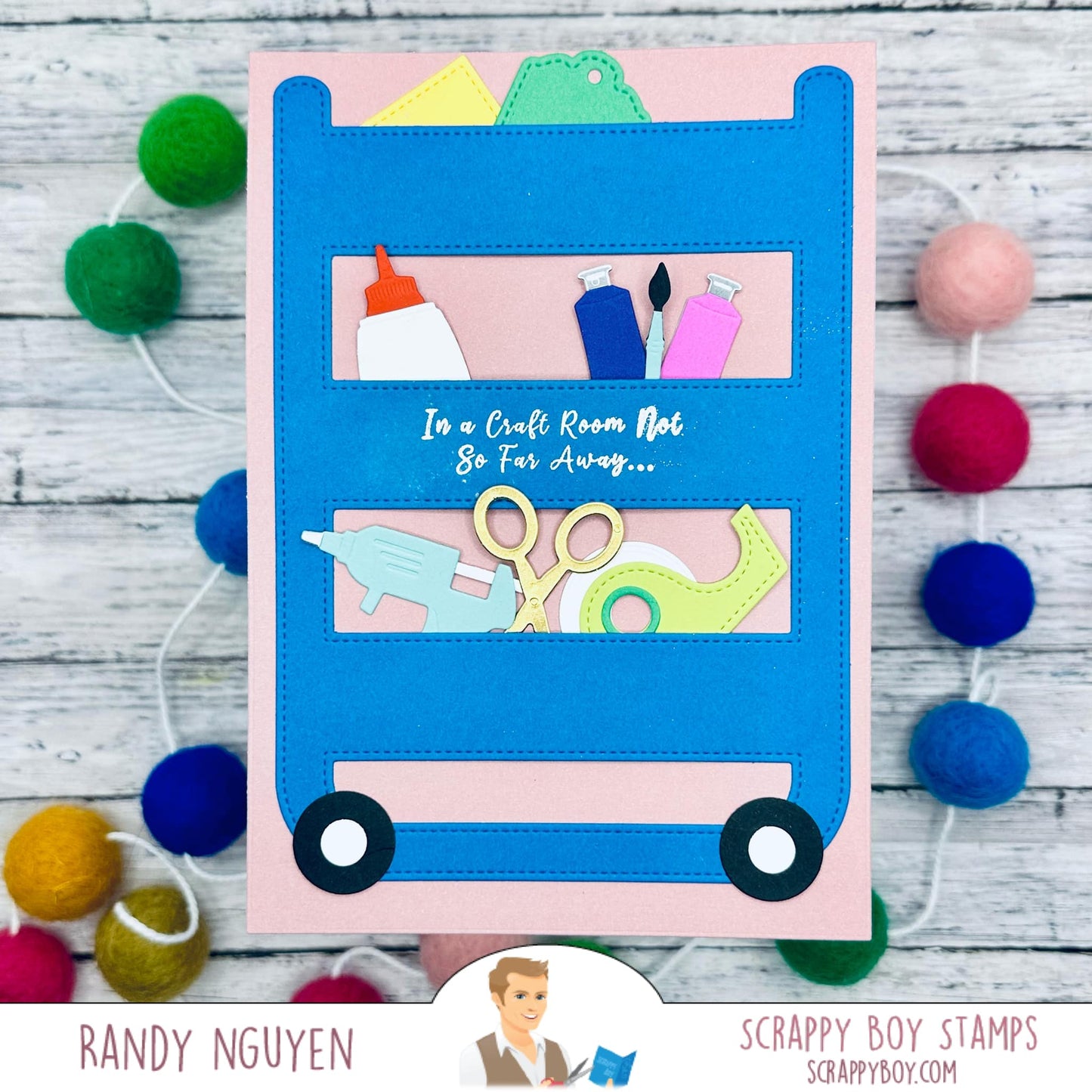 3D Craft Cart Shaped Die Set scrappyboystamps
