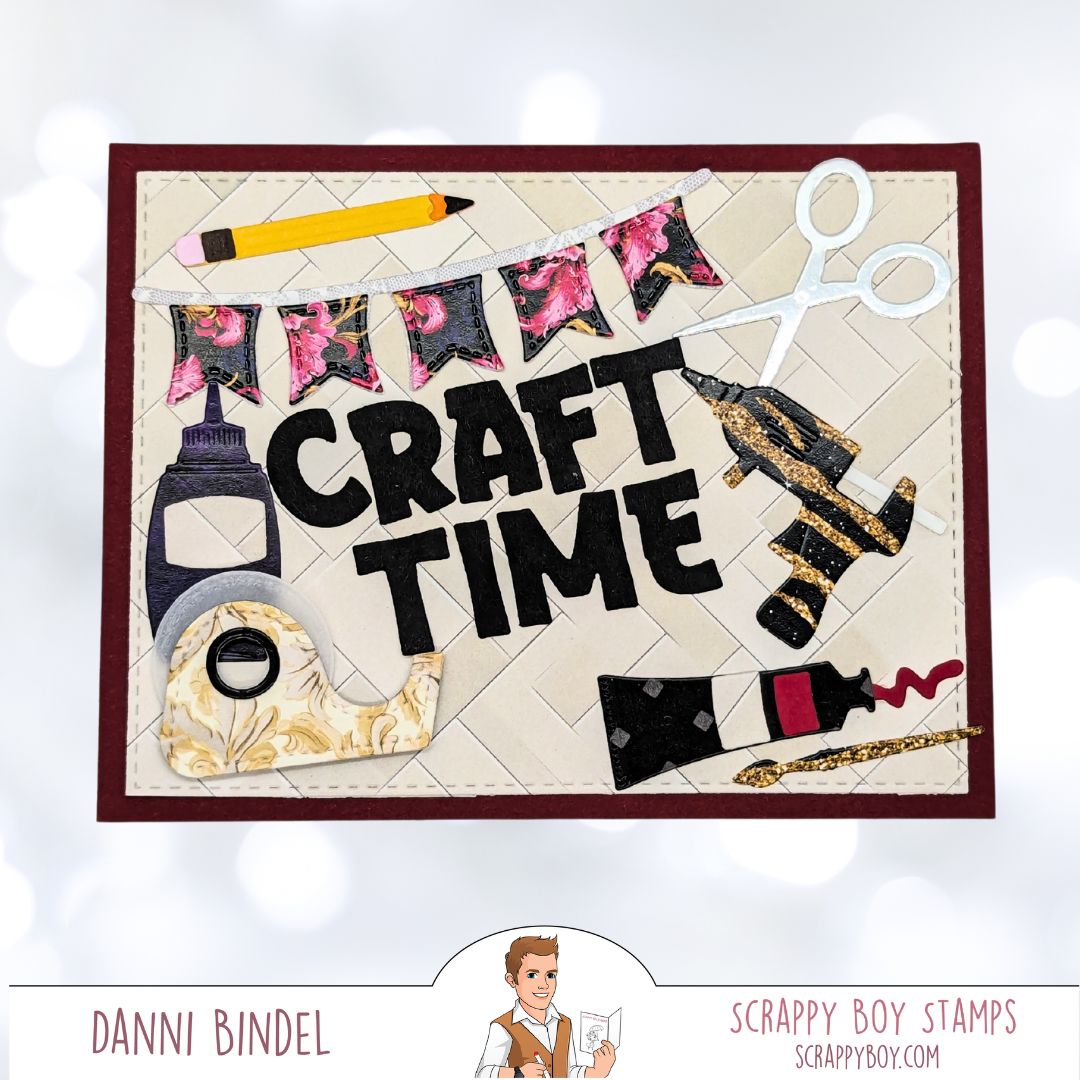 Crafting Tools Die Set- Craft Cart ADD ON - Scrappy Boy Stamps