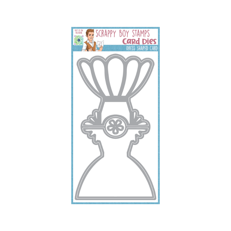 Dress Shaped Card Die - Scrappy Boy Stamps