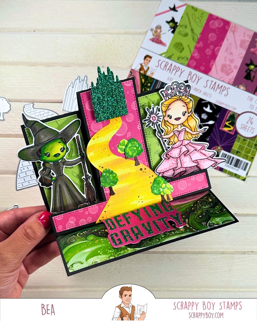 A2 Easel Add On for Trio Fold Card Die- ADD ON scrappyboystamps