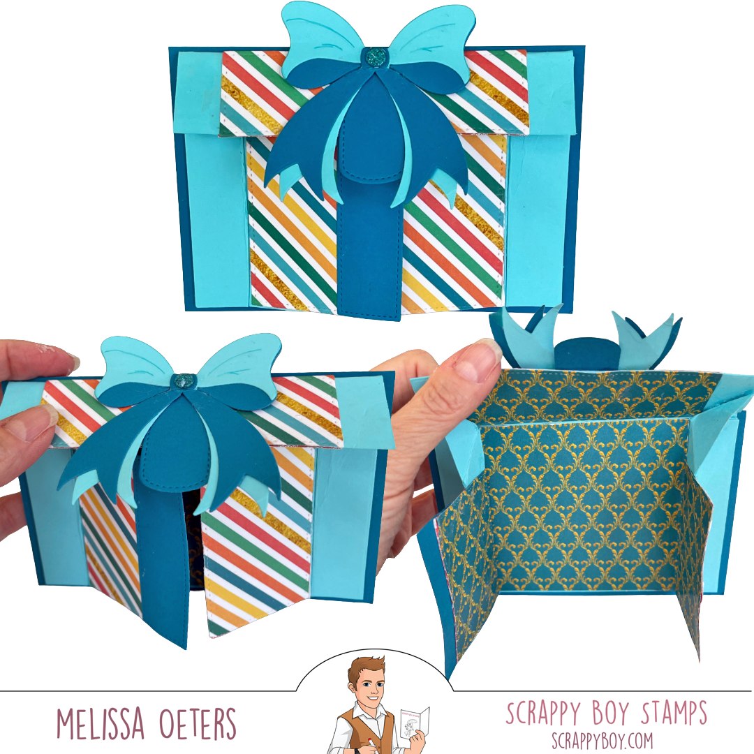 Flip Open Present Die Set scrappyboystamps