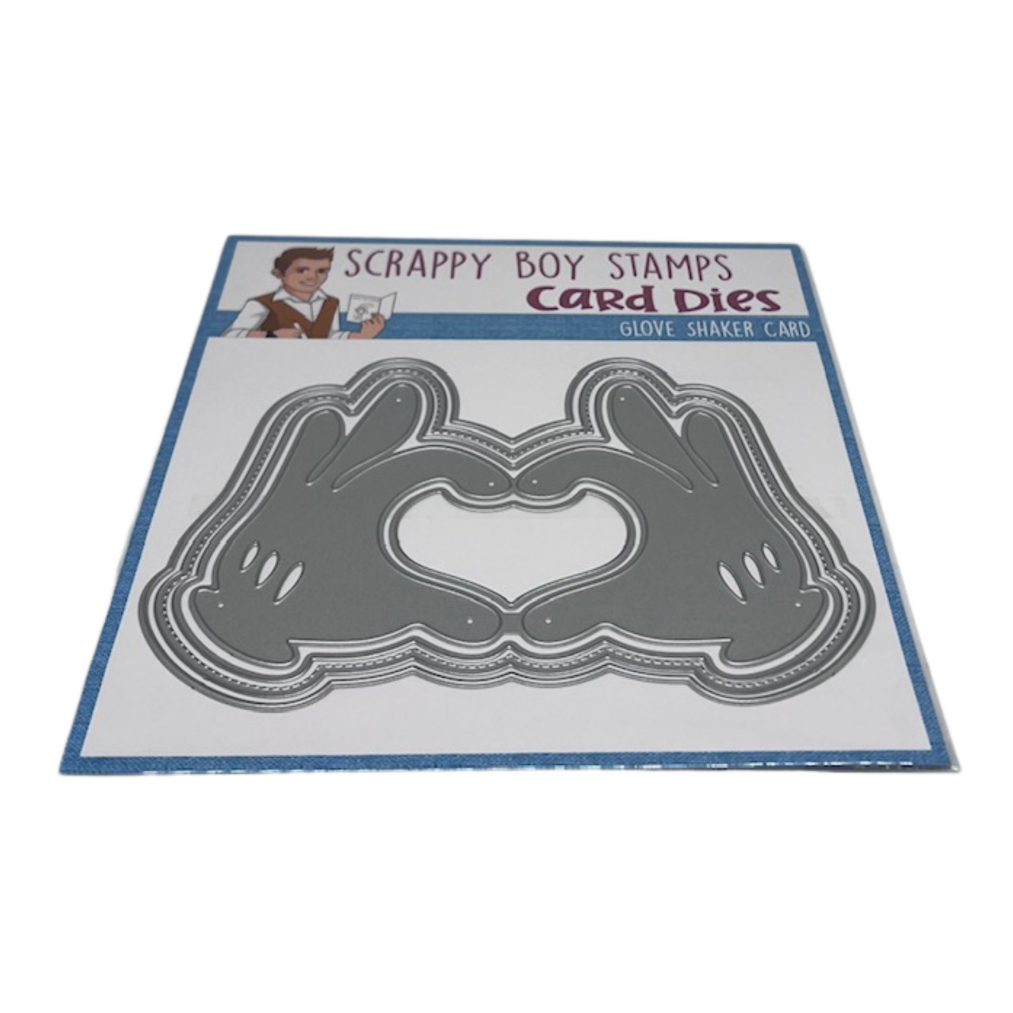 Glove Shaker Card Die Set scrappyboystamps
