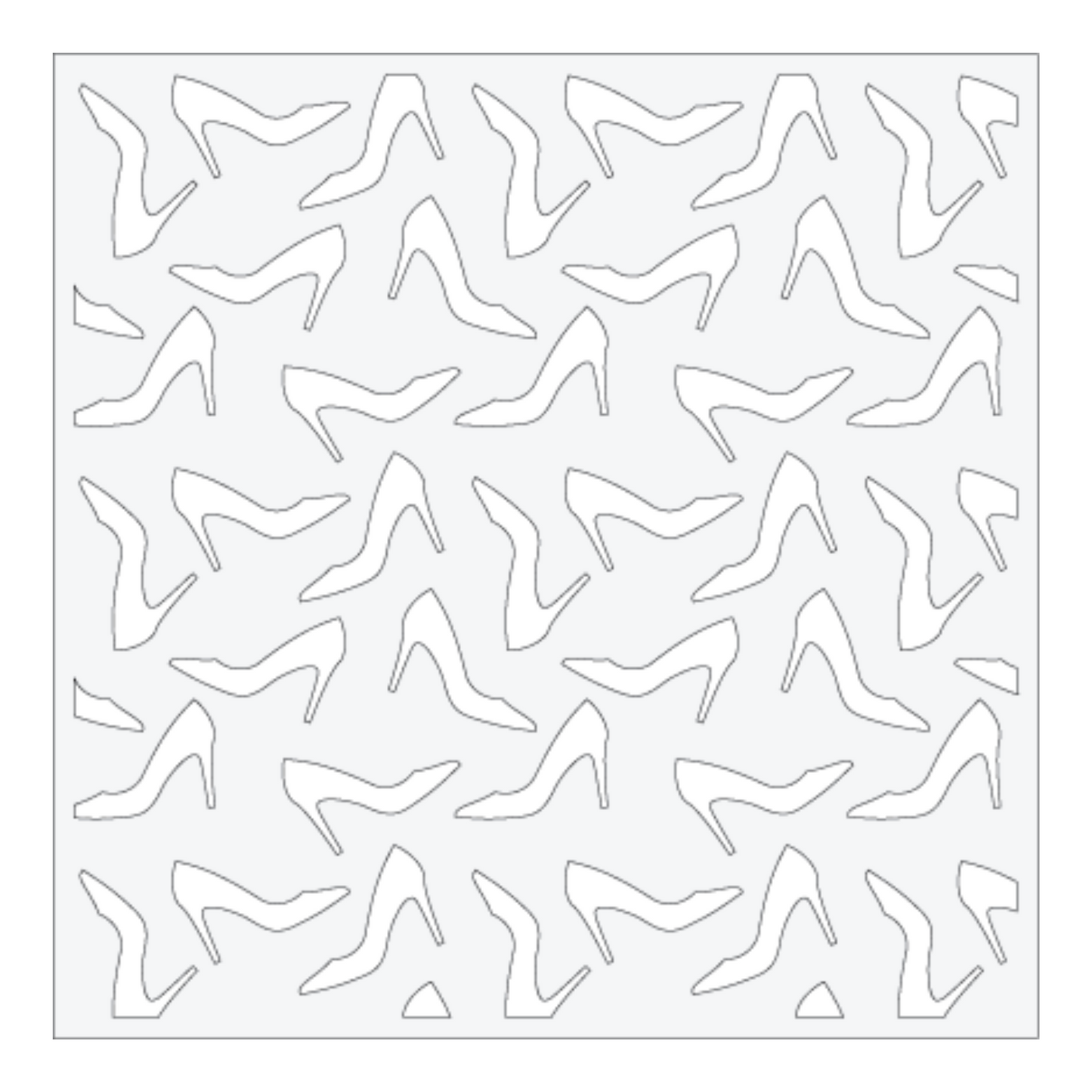 High Heels Background Stencil scrappyboystamps