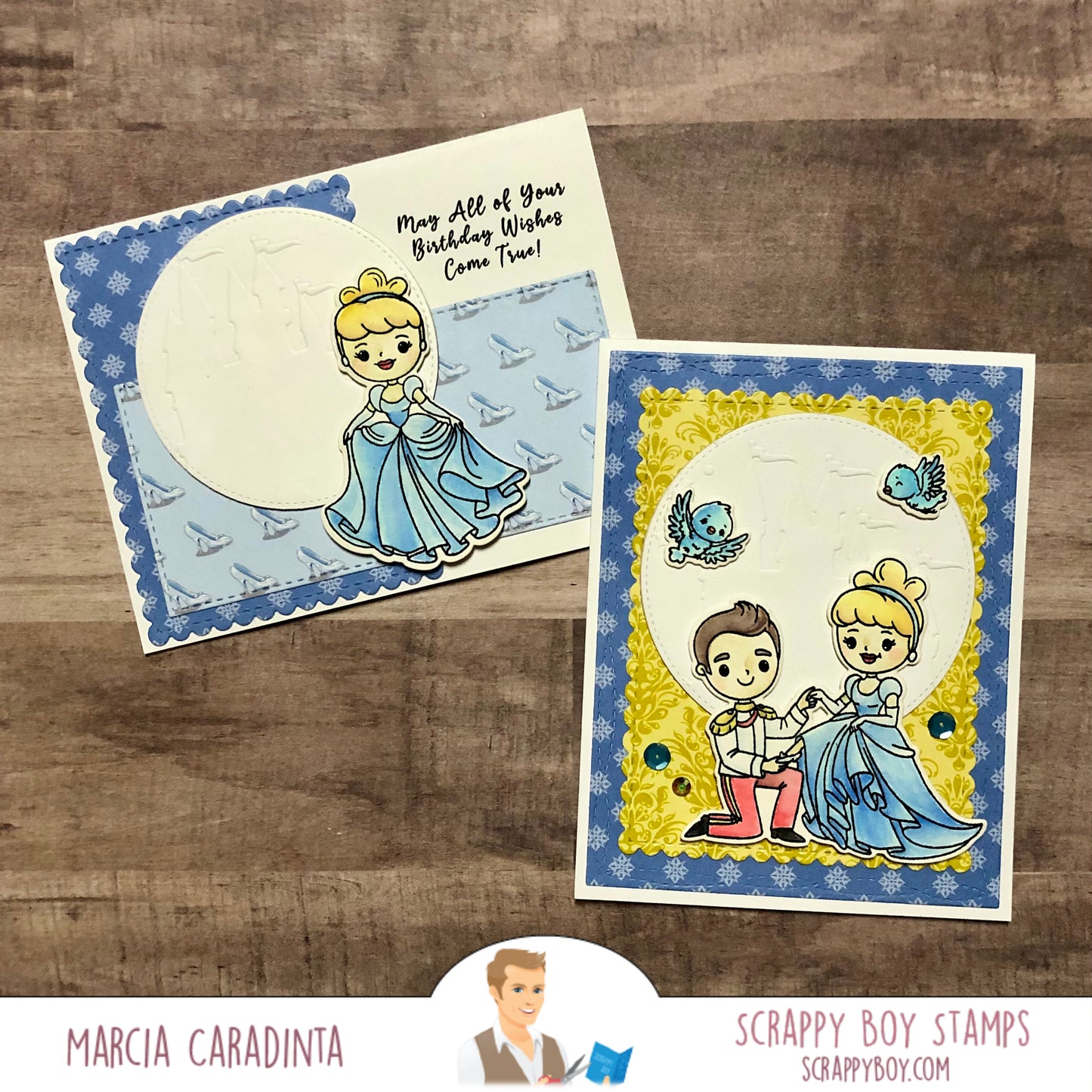 Cinderella - 6x8 Stamp Set Scrappy Boy Stamps