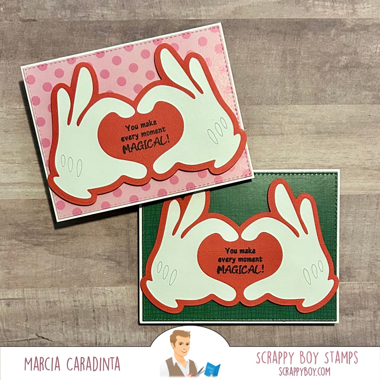 Glove Shaker Card Die Set scrappyboystamps