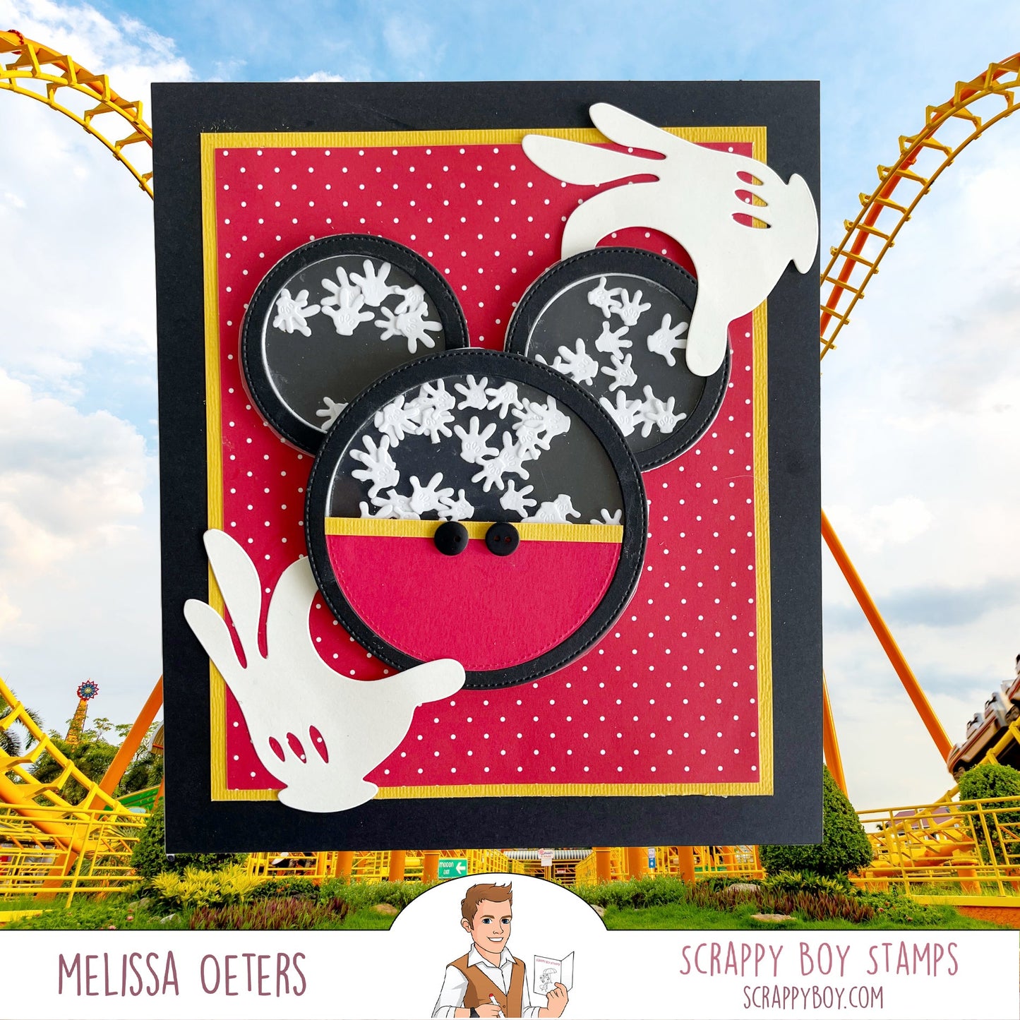 Glove Shaker Card Die Set scrappyboystamps