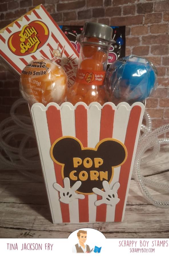 3D Mouse Popcorn Box Die Set scrappyboystamps