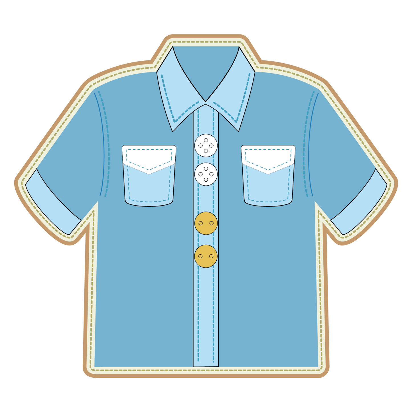 Shirt Shaped Card/Mini Album Die scrappyboystamps