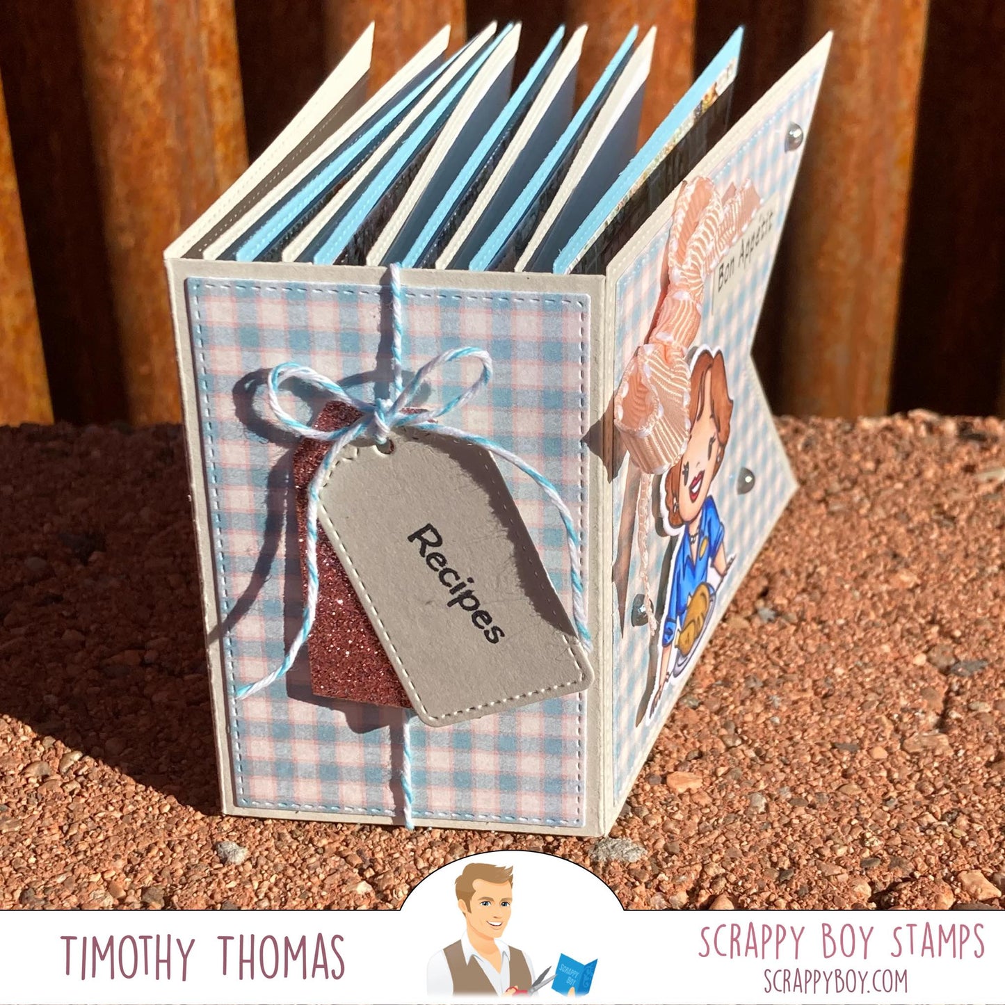 Mini Album Spine Maker Die scrappyboystamps