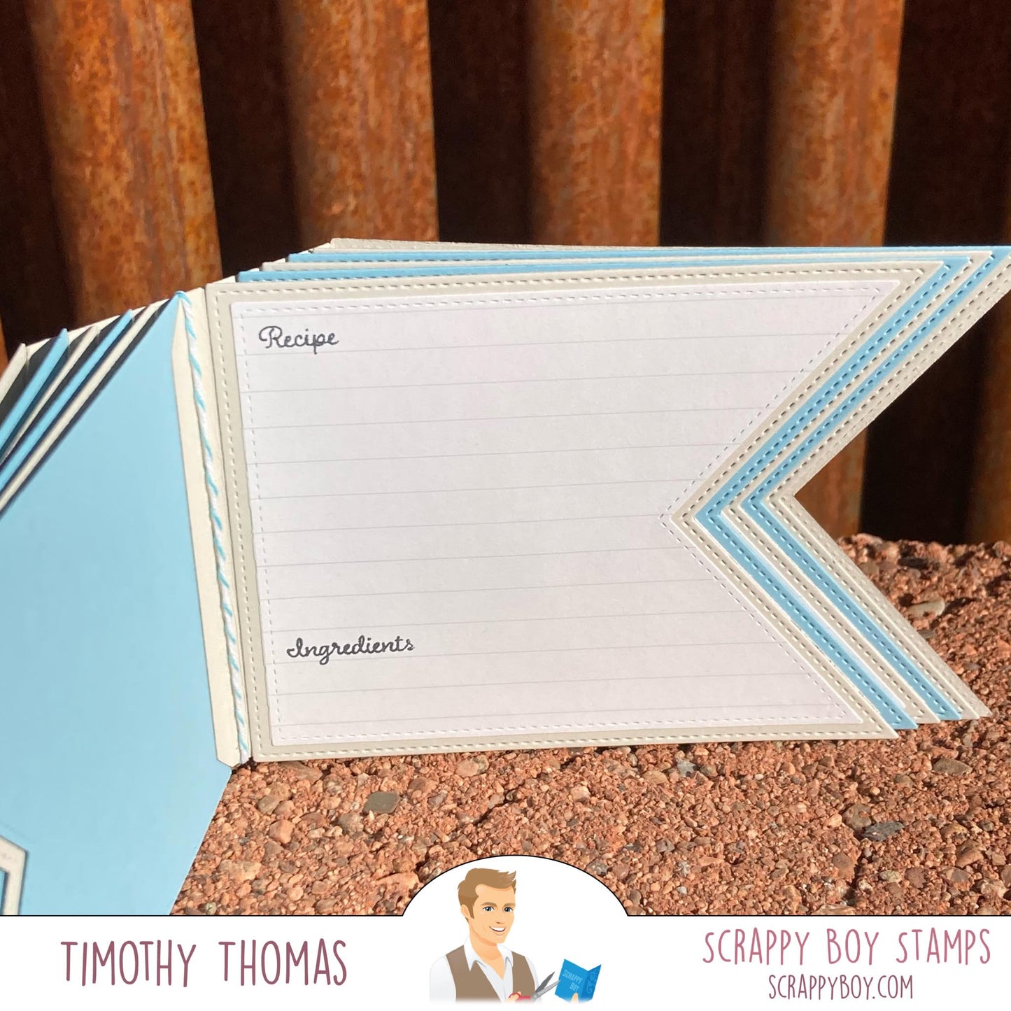 Mini Album Spine Maker Die scrappyboystamps