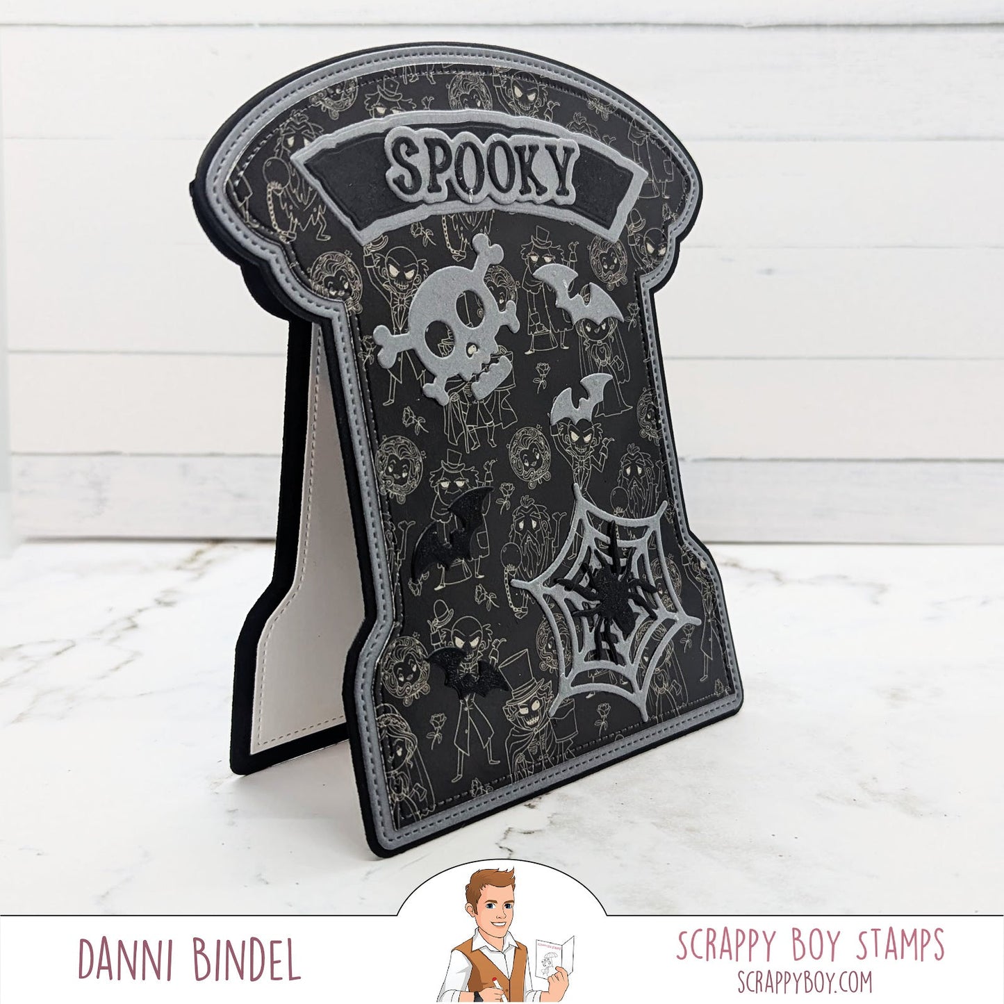 Tombstone Mini Album/Card Die scrappyboystamps