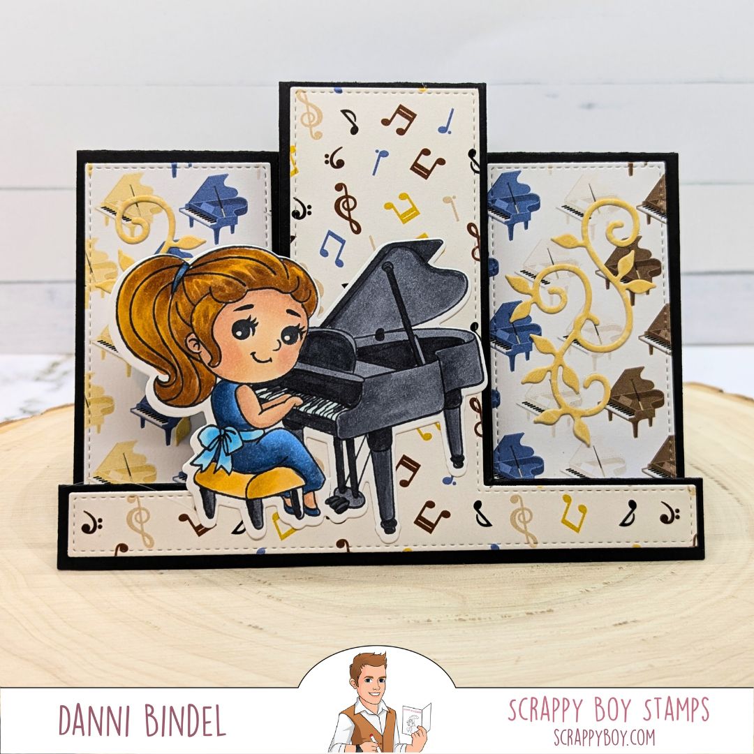 A2 Trio Fold Card Die scrappyboystamps