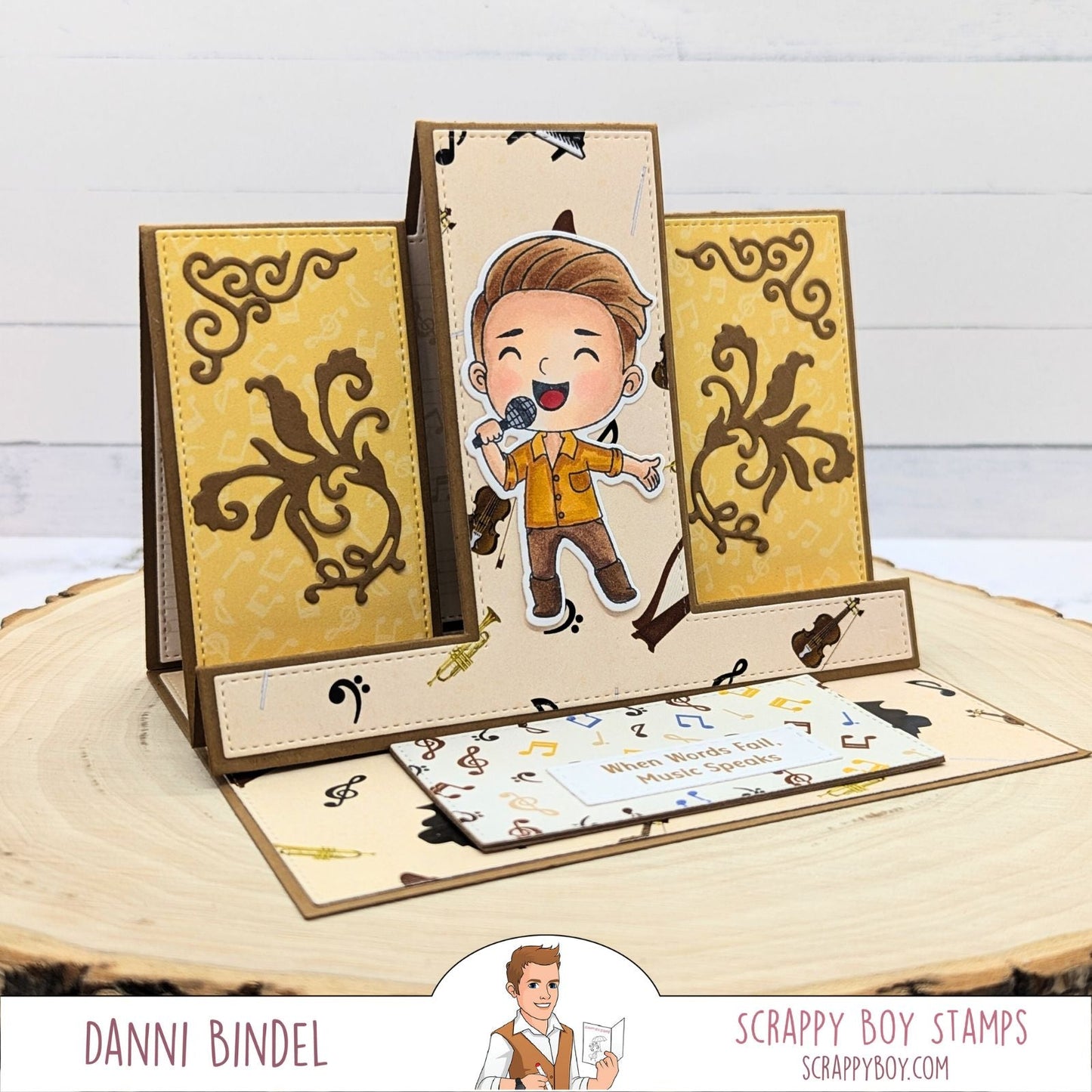 A2 Easel Add On for Trio Fold Card Die- ADD ON scrappyboystamps