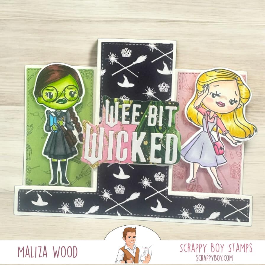 A2 Trio Fold Card Die scrappyboystamps