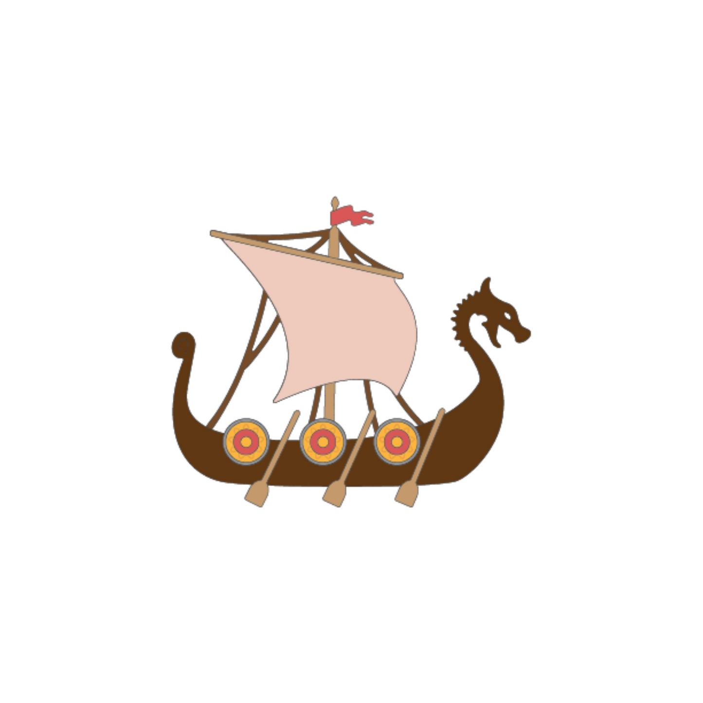 Viking Ship Die scrappyboystamps