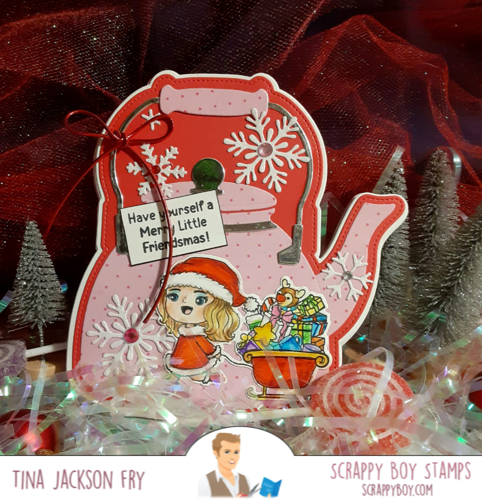 Water Tea Kettle Mini Album Die Set scrappyboystamps