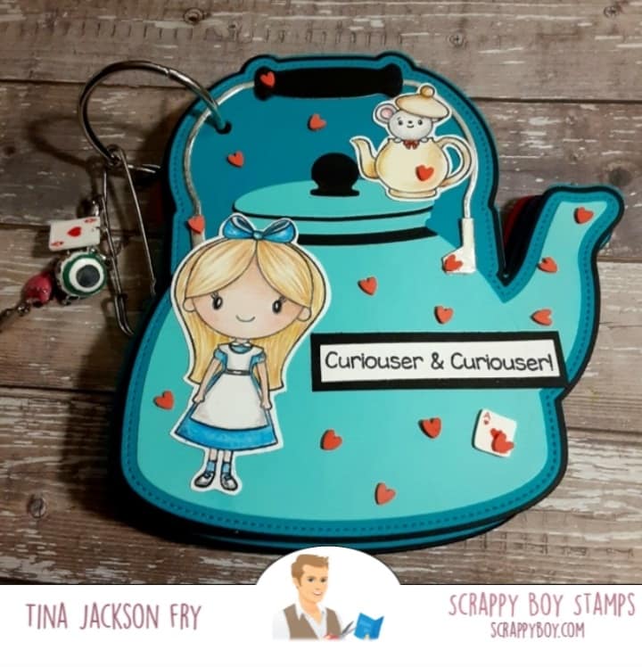 Water Tea Kettle Mini Album Die Set scrappyboystamps