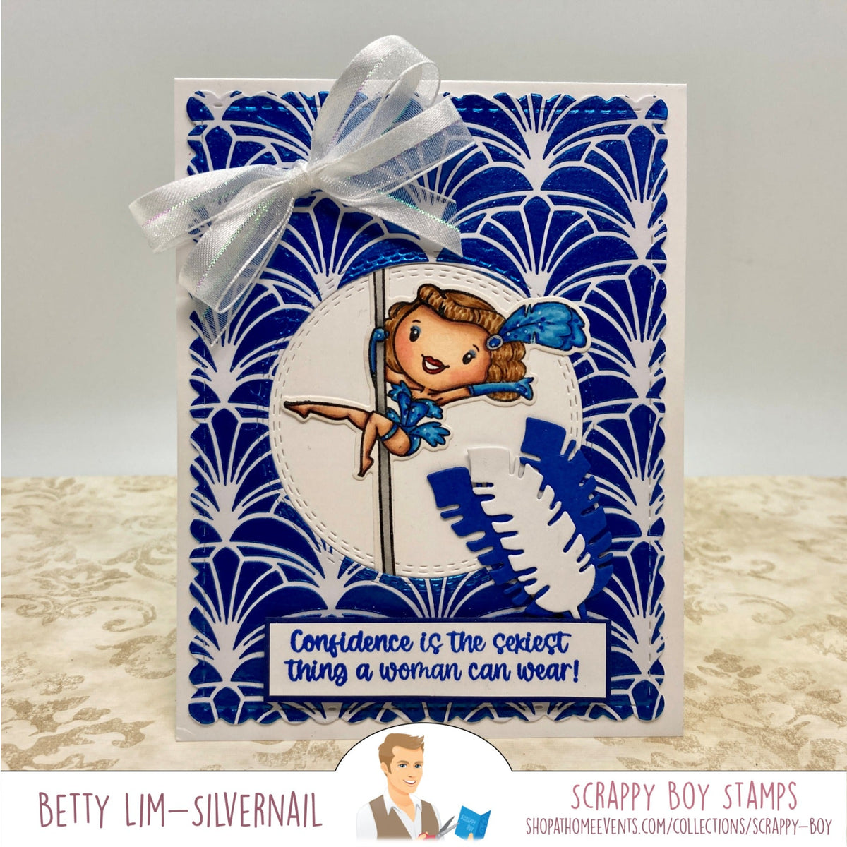 Burlesque Background Stencil - Scrappy Boy Stamps