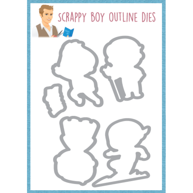 Bundle - Super Team Stamp & Outline Dies scrappyboystamps