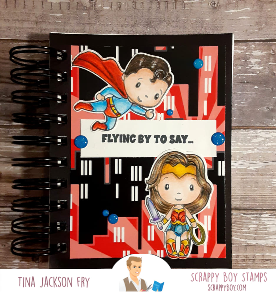 Bundle - You're My Hero Stamp & Outline Dies scrappyboystamps