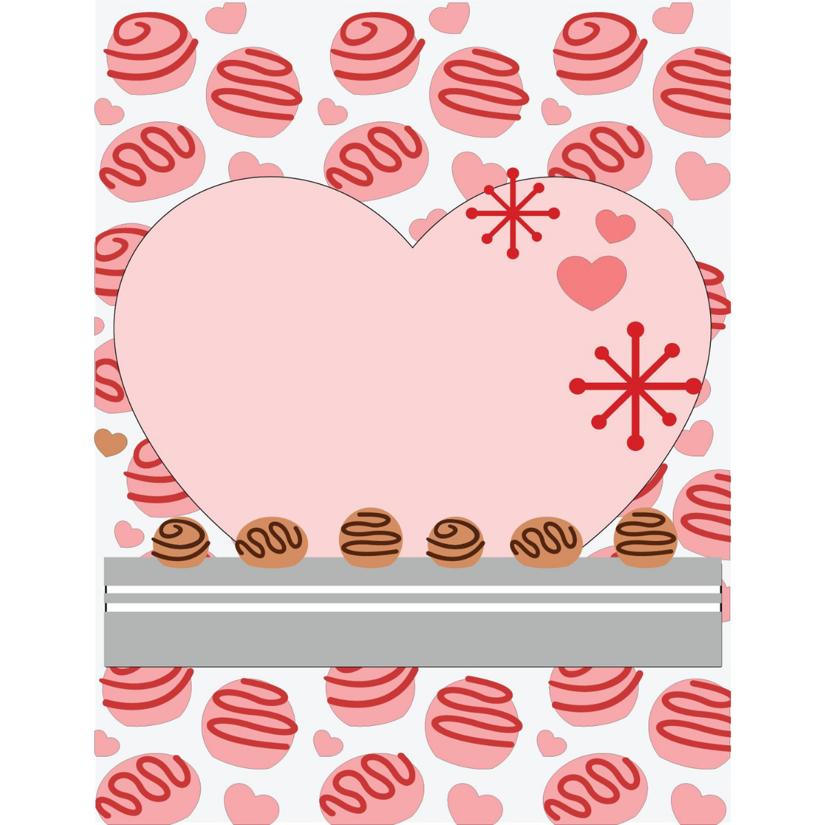 Chocolate Factory Scene Builder Stencil scrappyboystamps