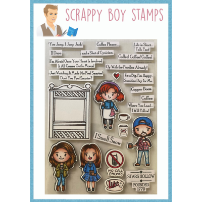 Coffee Girls - 6x8 Stamp scrappyboystamps