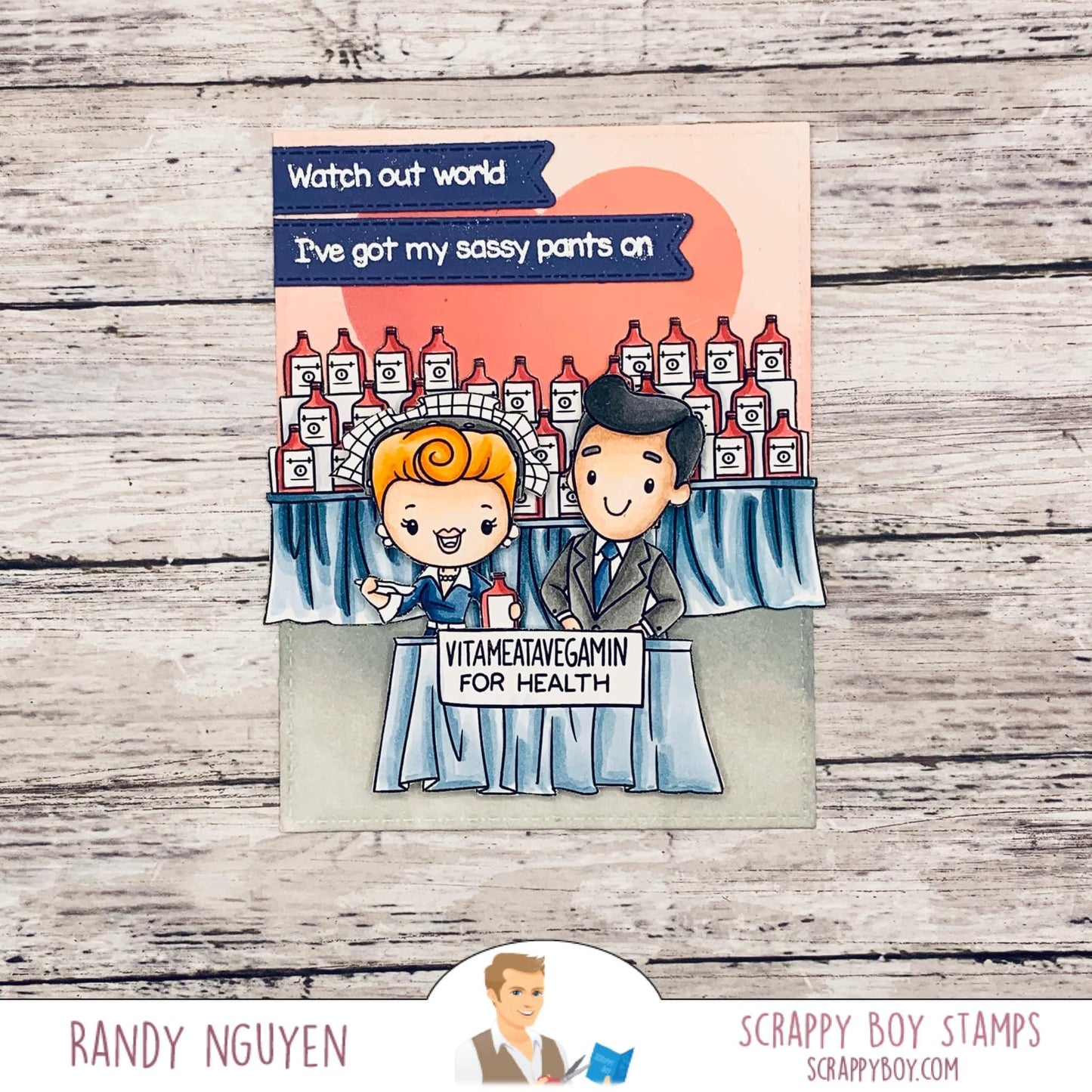 Bundle - Everyone's Favorite Red Head Stamp & Outline Dies scrappyboystamps