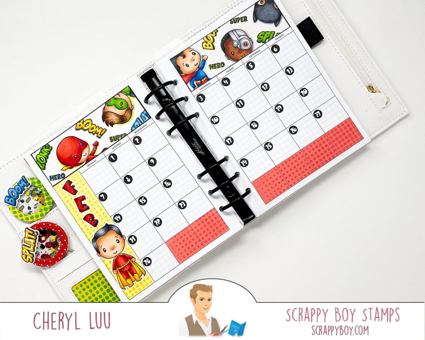 Bundle - Super Team Stamp & Outline Dies scrappyboystamps