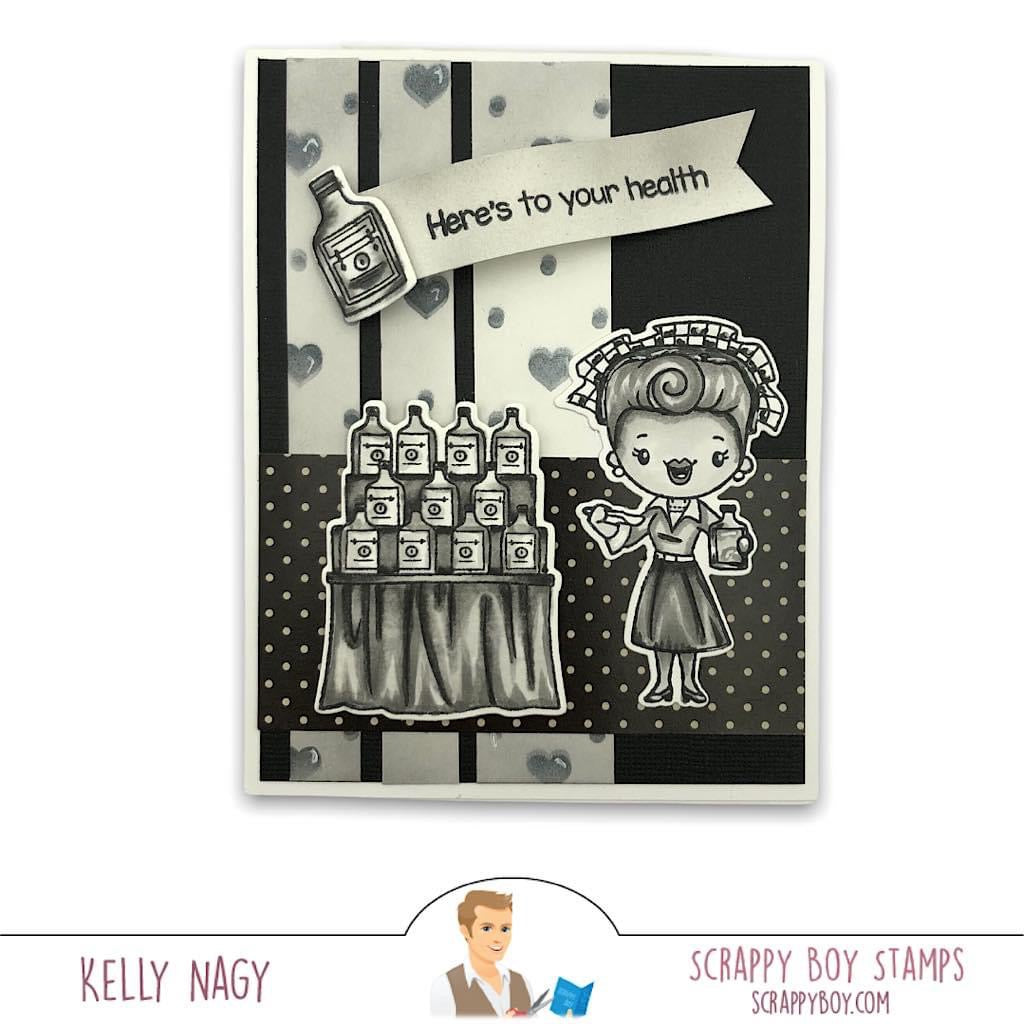 Bundle - Everyone's Favorite Red Head Stamp & Outline Dies scrappyboystamps