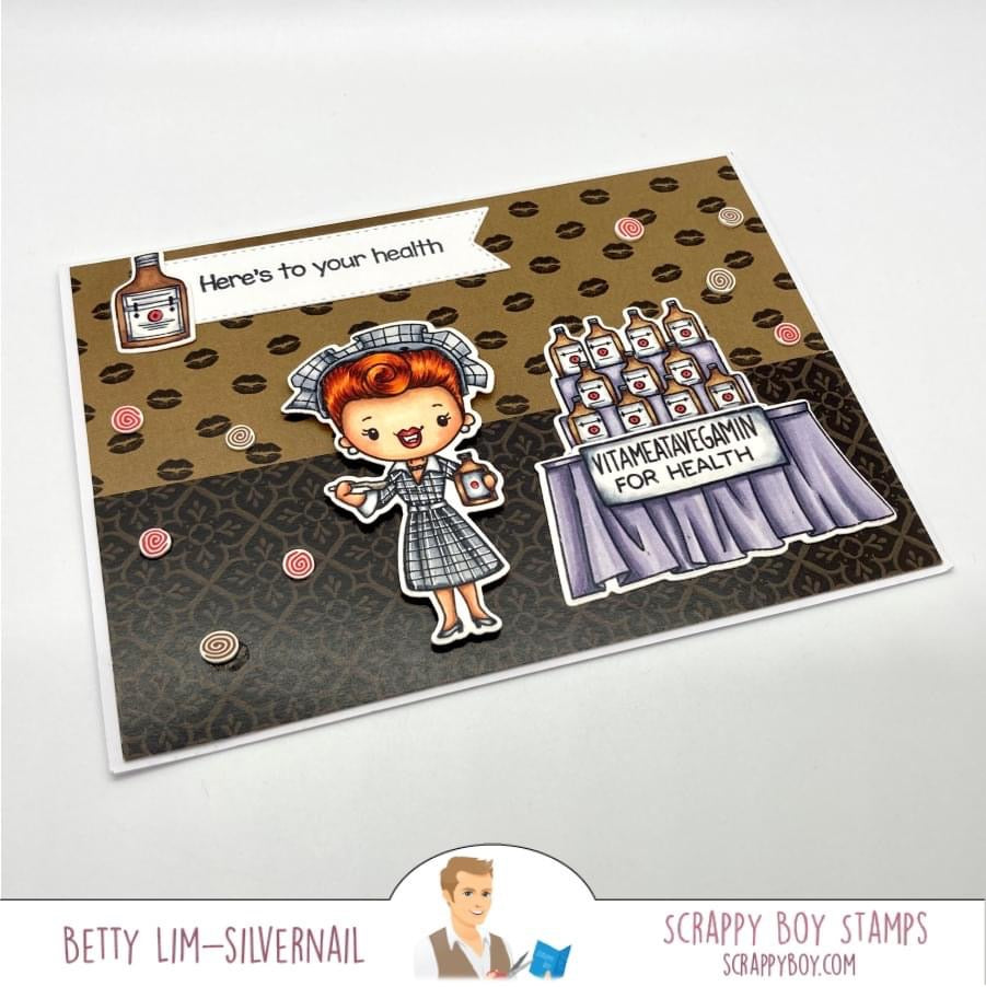 Bundle - Everyone's Favorite Red Head Stamp & Outline Dies scrappyboystamps