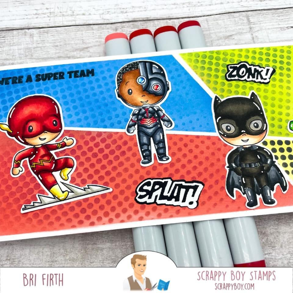 I Want It All Bundle - Superheroes Release scrappyboystamps