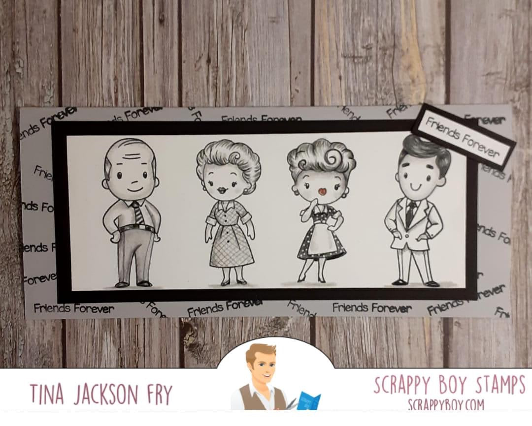 Bundle - Everyone's Favorite Red Head Stamp & Outline Dies scrappyboystamps
