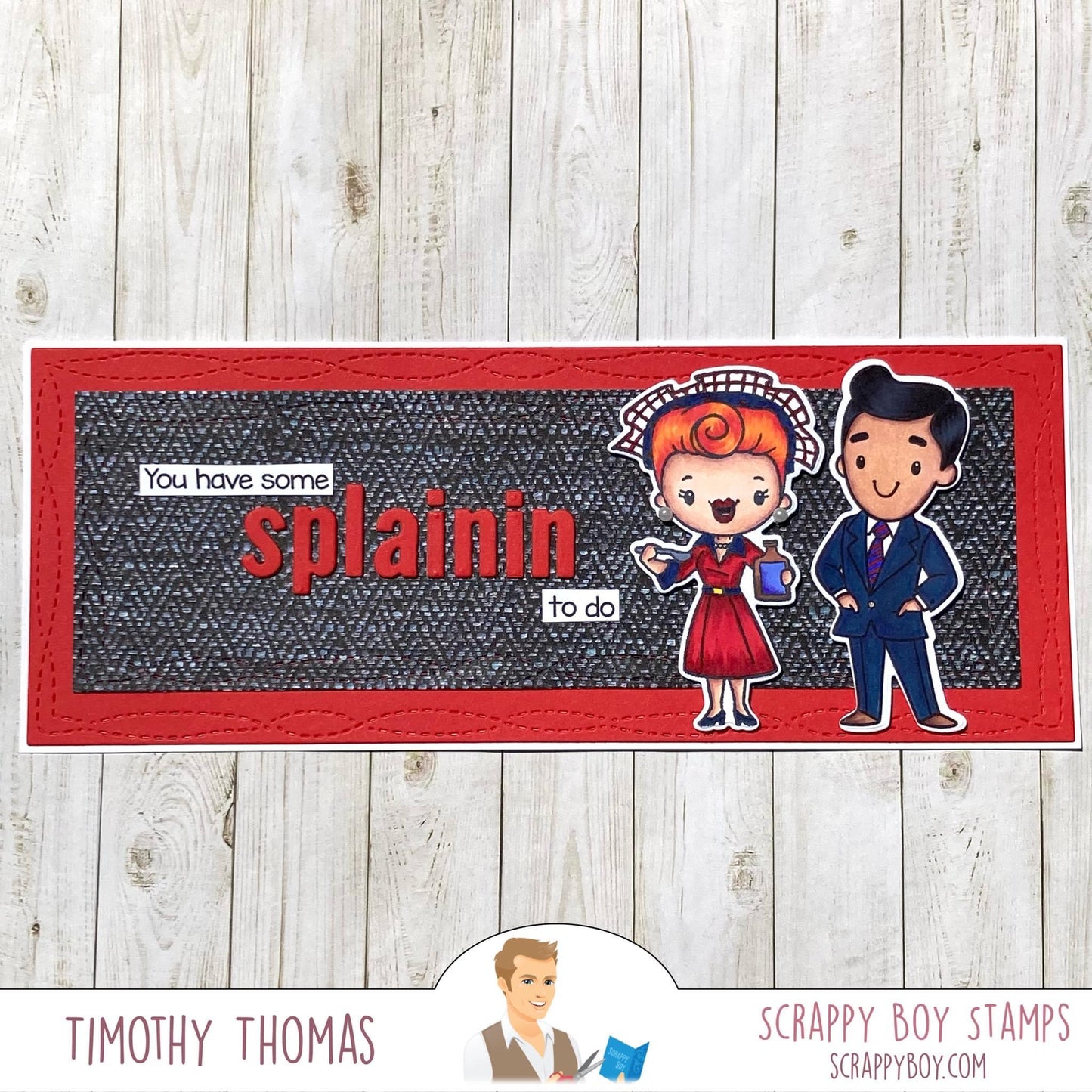 Everyone's Favorite Red Head - 6x8 Stamp scrappyboystamps