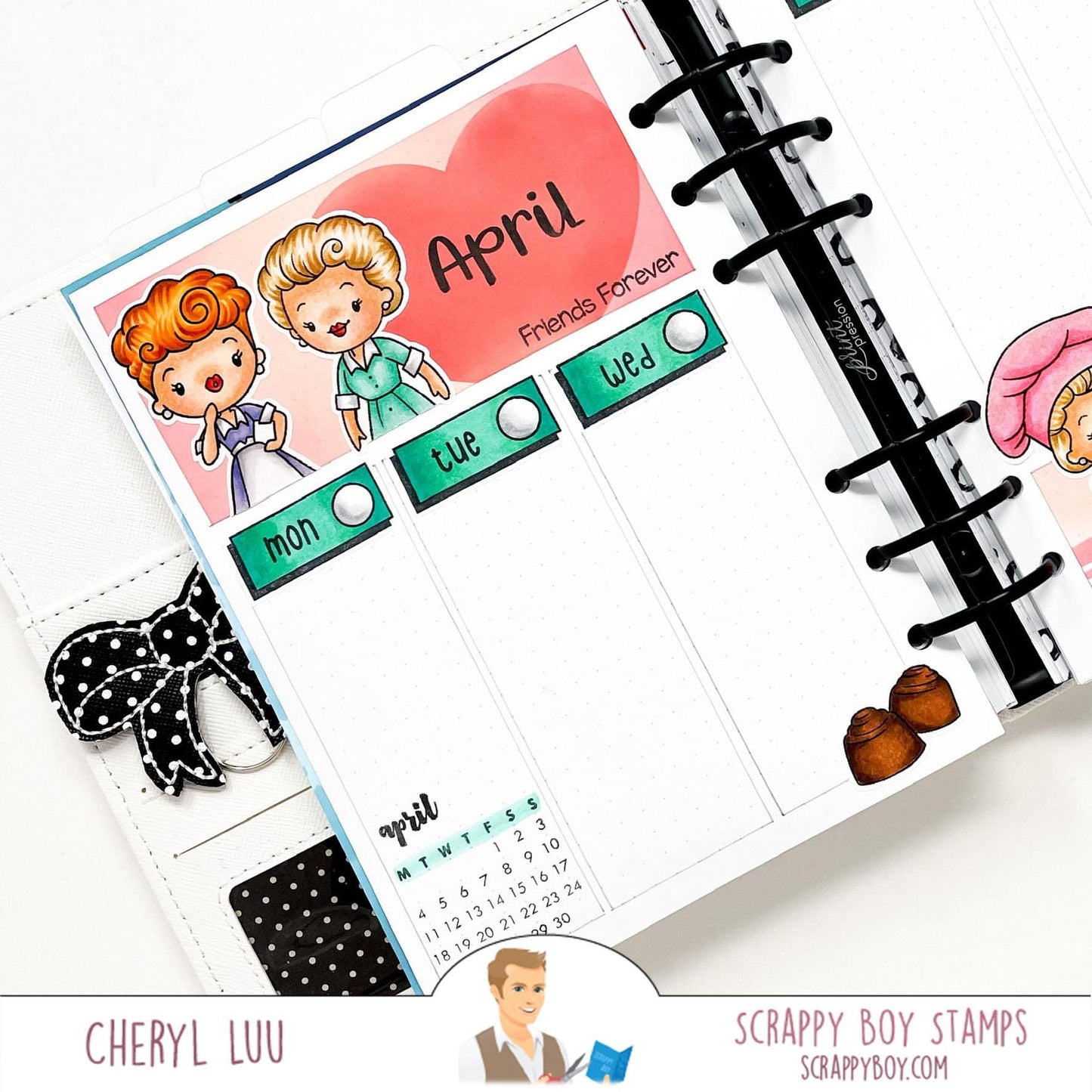 Bundle - Everyone's Favorite Red Head Stamp & Outline Dies scrappyboystamps