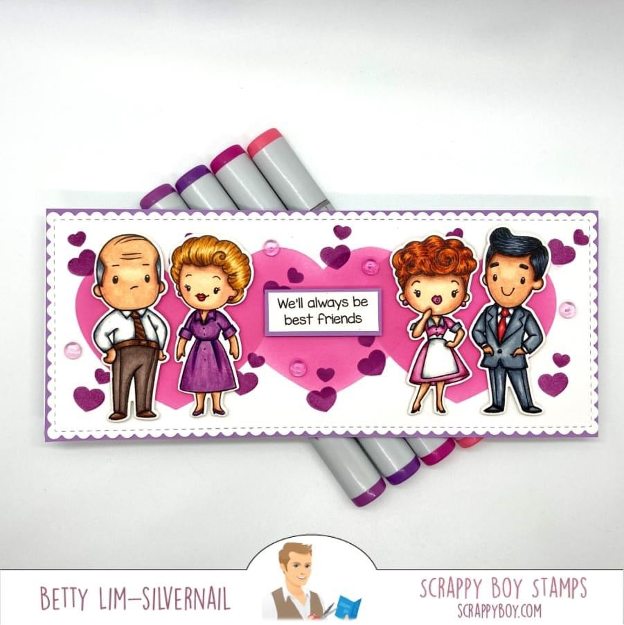 Bundle - Everyone's Favorite Red Head Stamp & Outline Dies scrappyboystamps