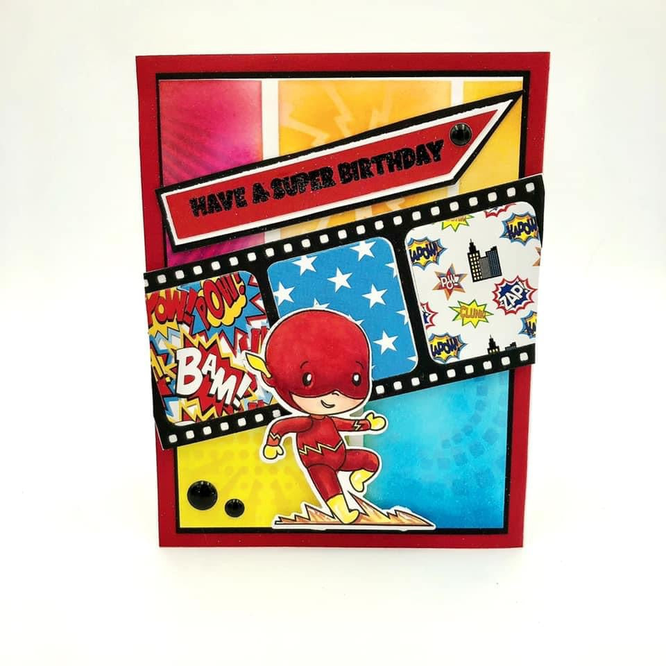 Bundle - Super Team Stamp & Outline Dies scrappyboystamps