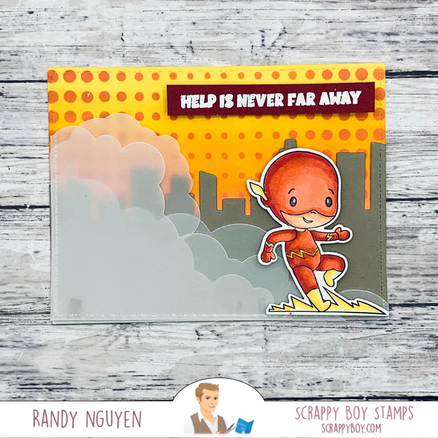 Bundle - Super Team Stamp & Outline Dies scrappyboystamps