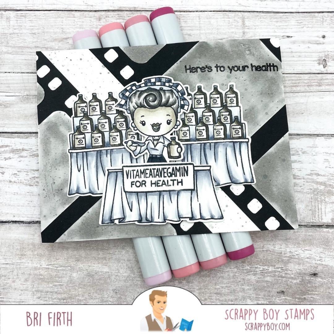 Bundle - Everyone's Favorite Red Head Stamp & Outline Dies scrappyboystamps