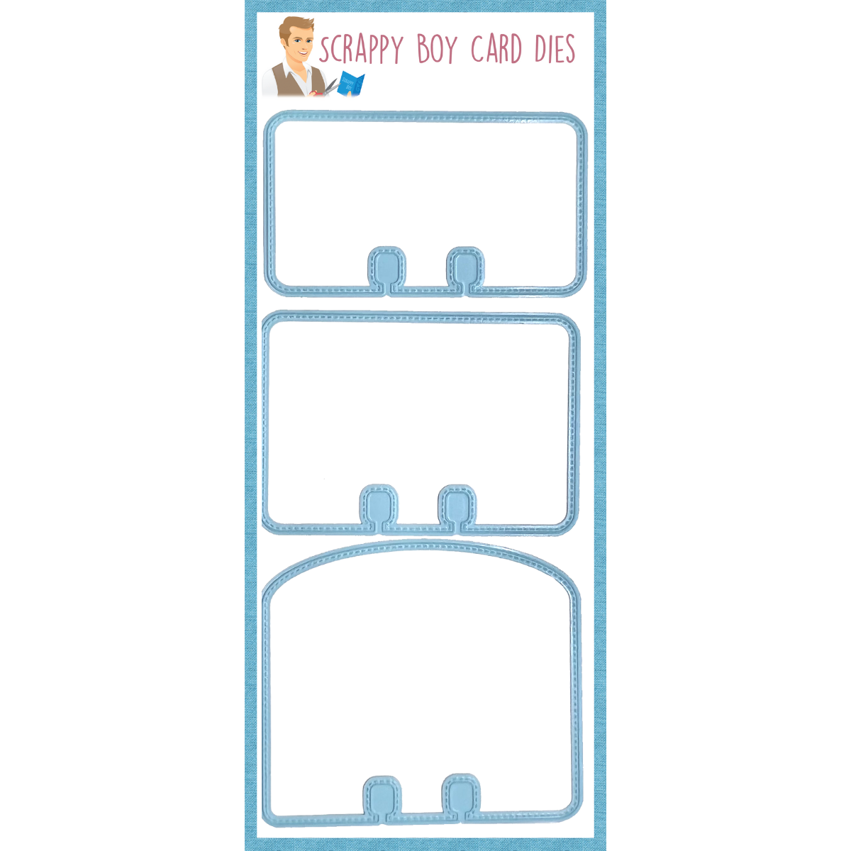 Stitched Memory Dex Cards Die Set Scrappy Boy Stamps