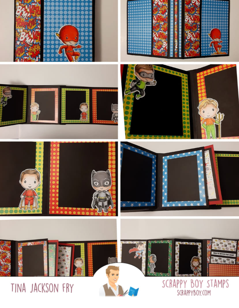 Bundle - Super Team Stamp & Outline Dies scrappyboystamps