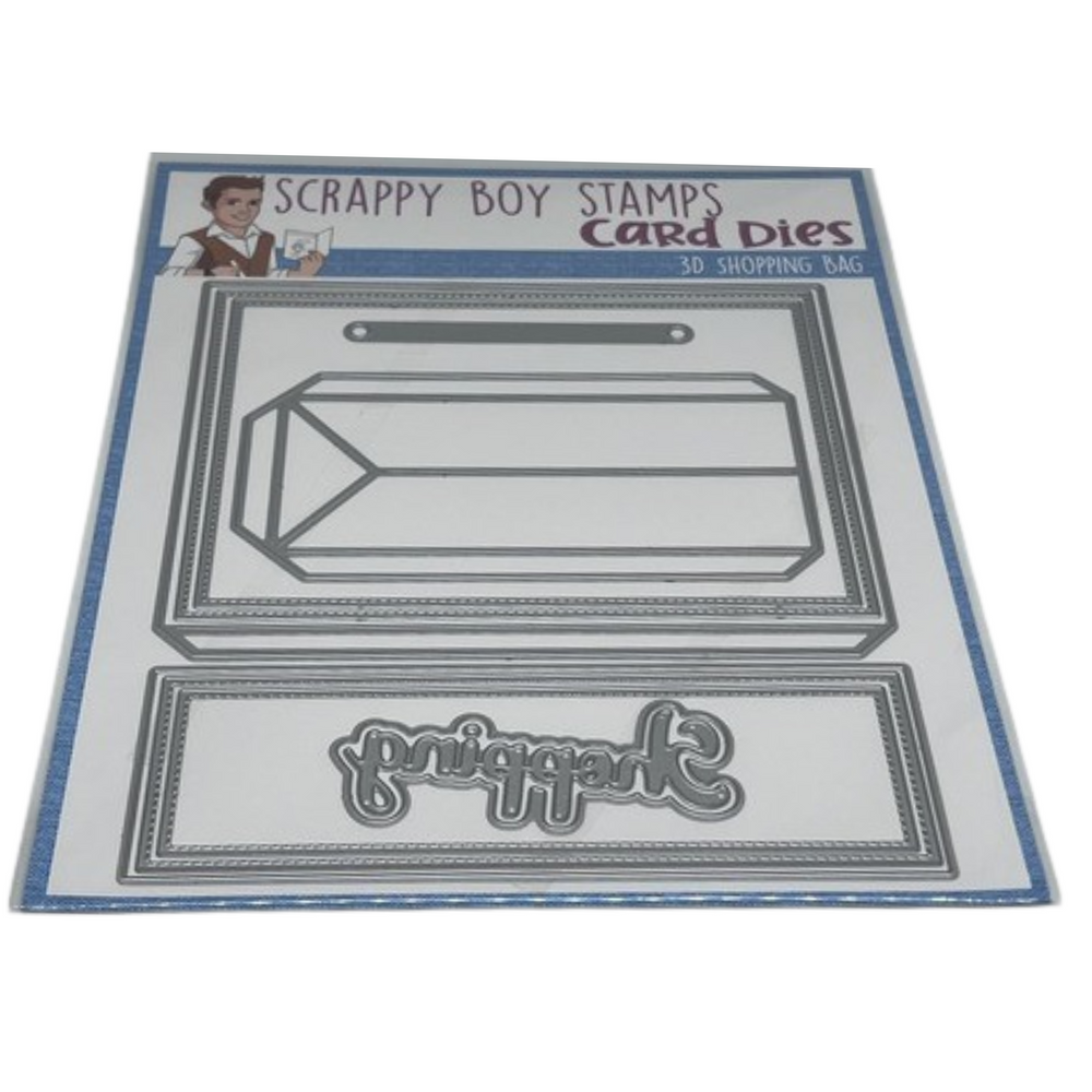 3D Shopping Bag Die Set scrappyboystamps