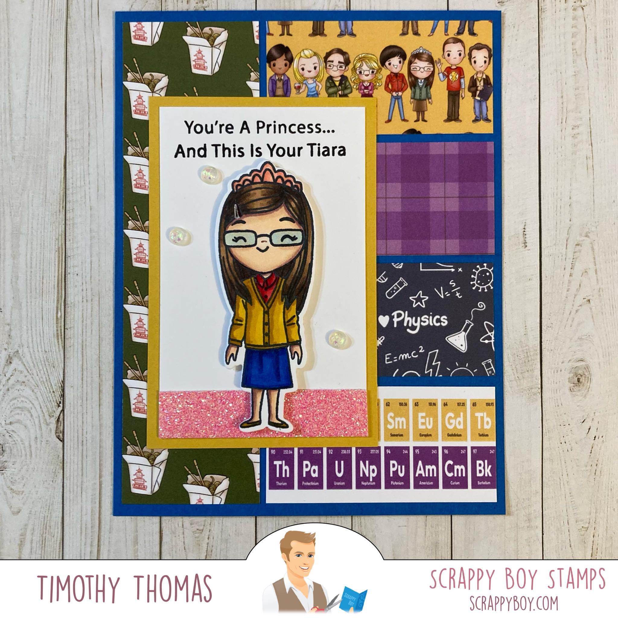 Math, Science & History - 6x8 Stamp Set - Scrappy Boy Stamps