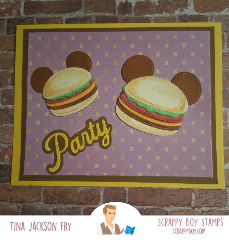 Mouse Hamburger Embellishments Die Set - Scrappy Boy Stamps