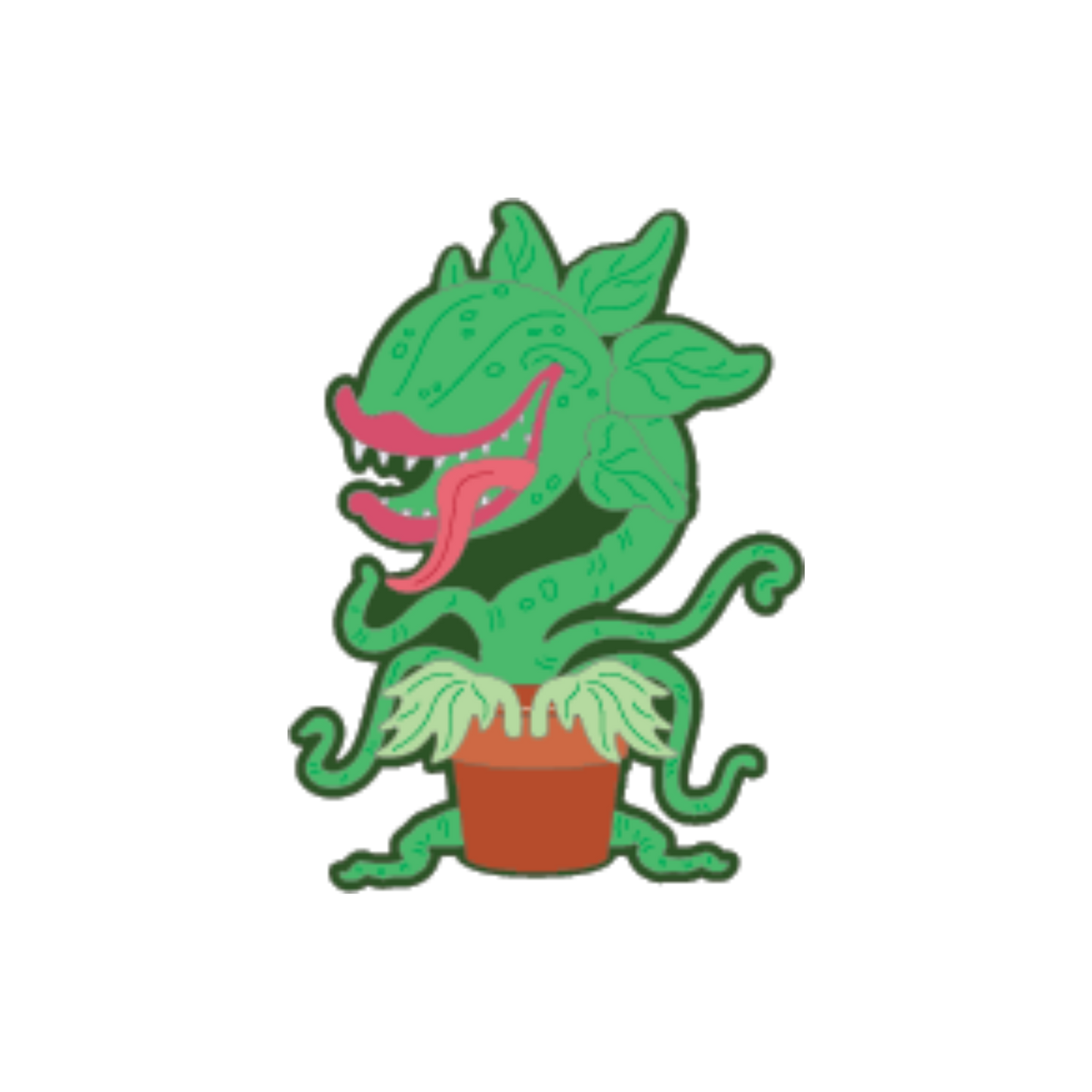 A2 Man Eating Plant Die scrappyboystamps