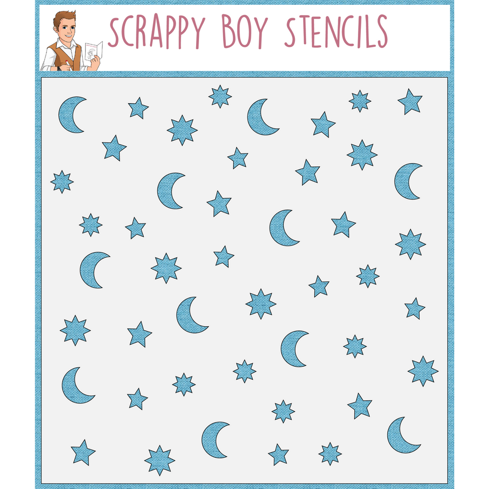 Printable Star And Moon Stencils
