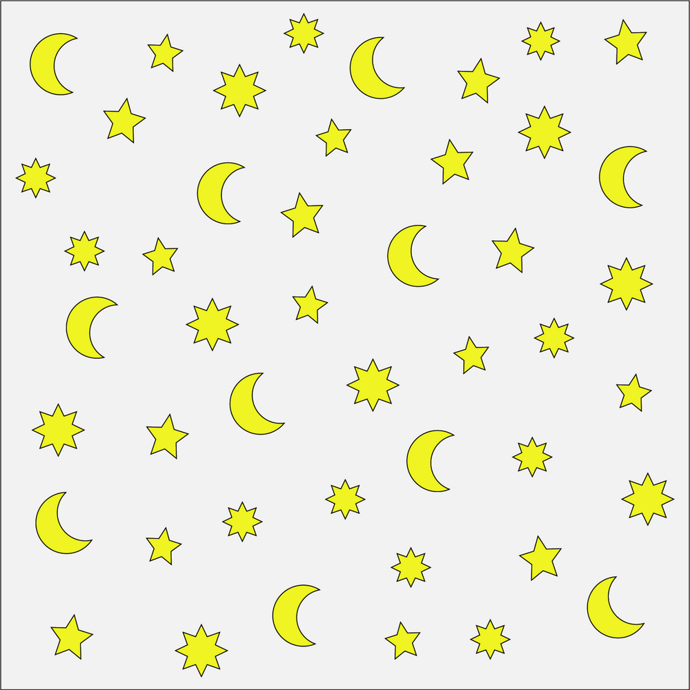 
                  
                    Adventures of a Prince Stars & Moon Background Stencil
                  
                