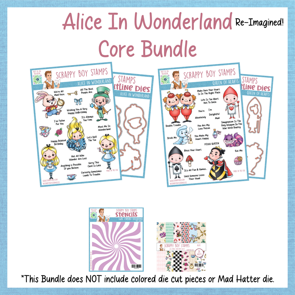 Core Bundle - Alice In Wonderland Release Scrappy Boy Stamps