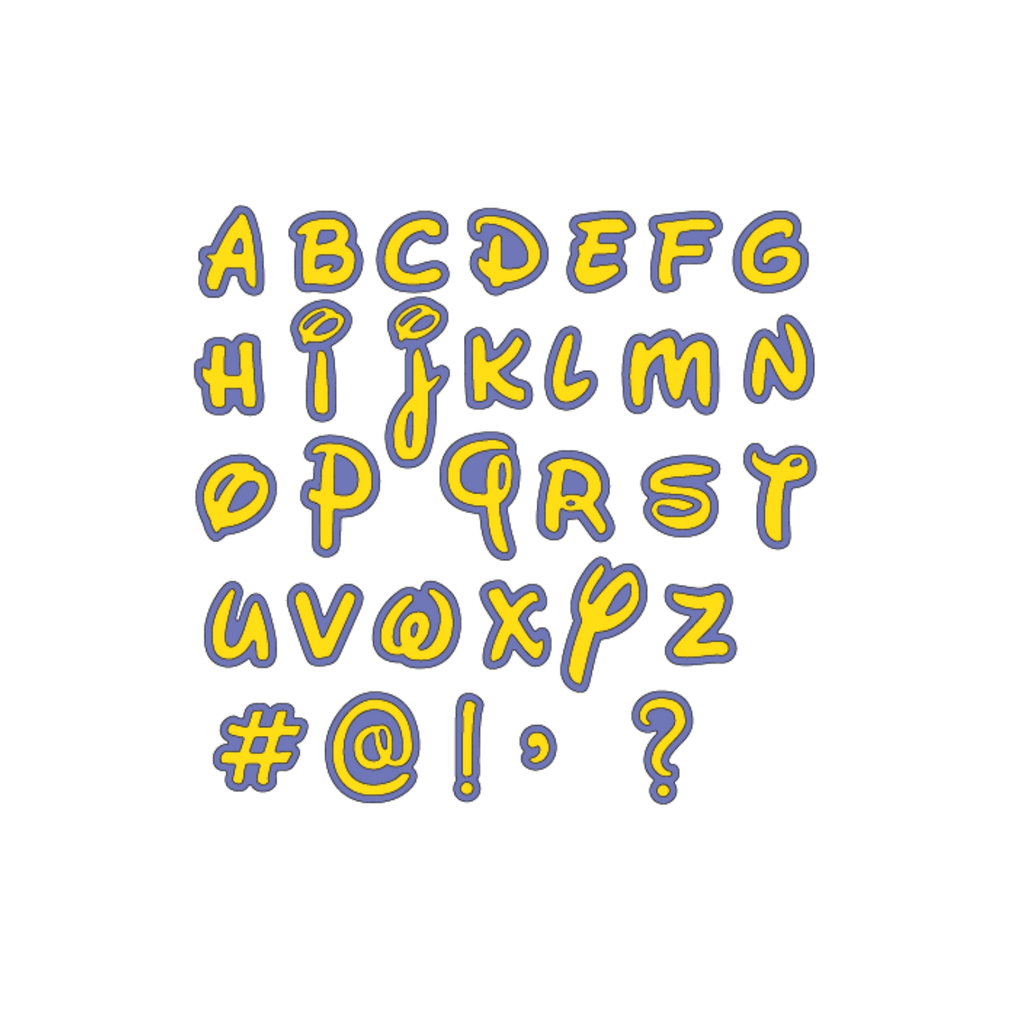 Believe In Magic Alphabet Dies scrappyboystamps