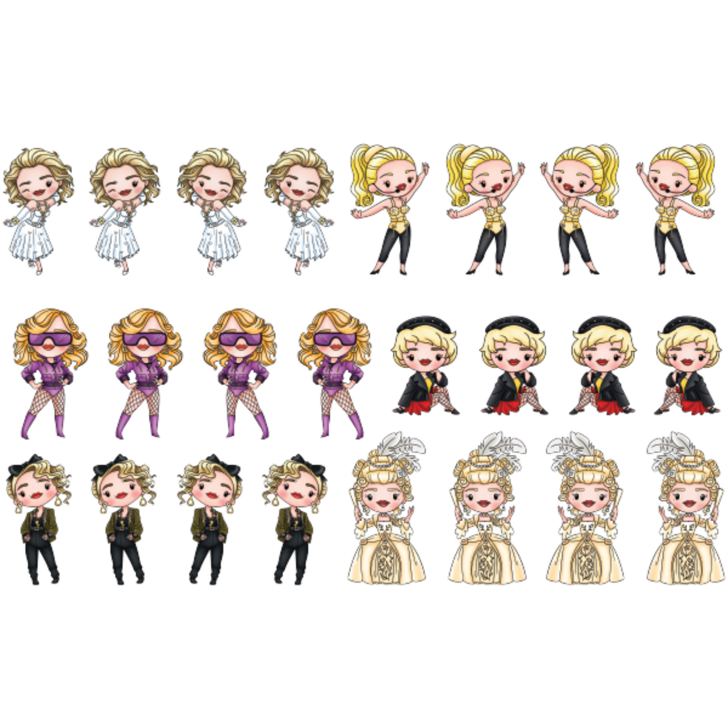 Blonde Ambition - Colored Die Cut Pieces Scrappy Boy Stamps
