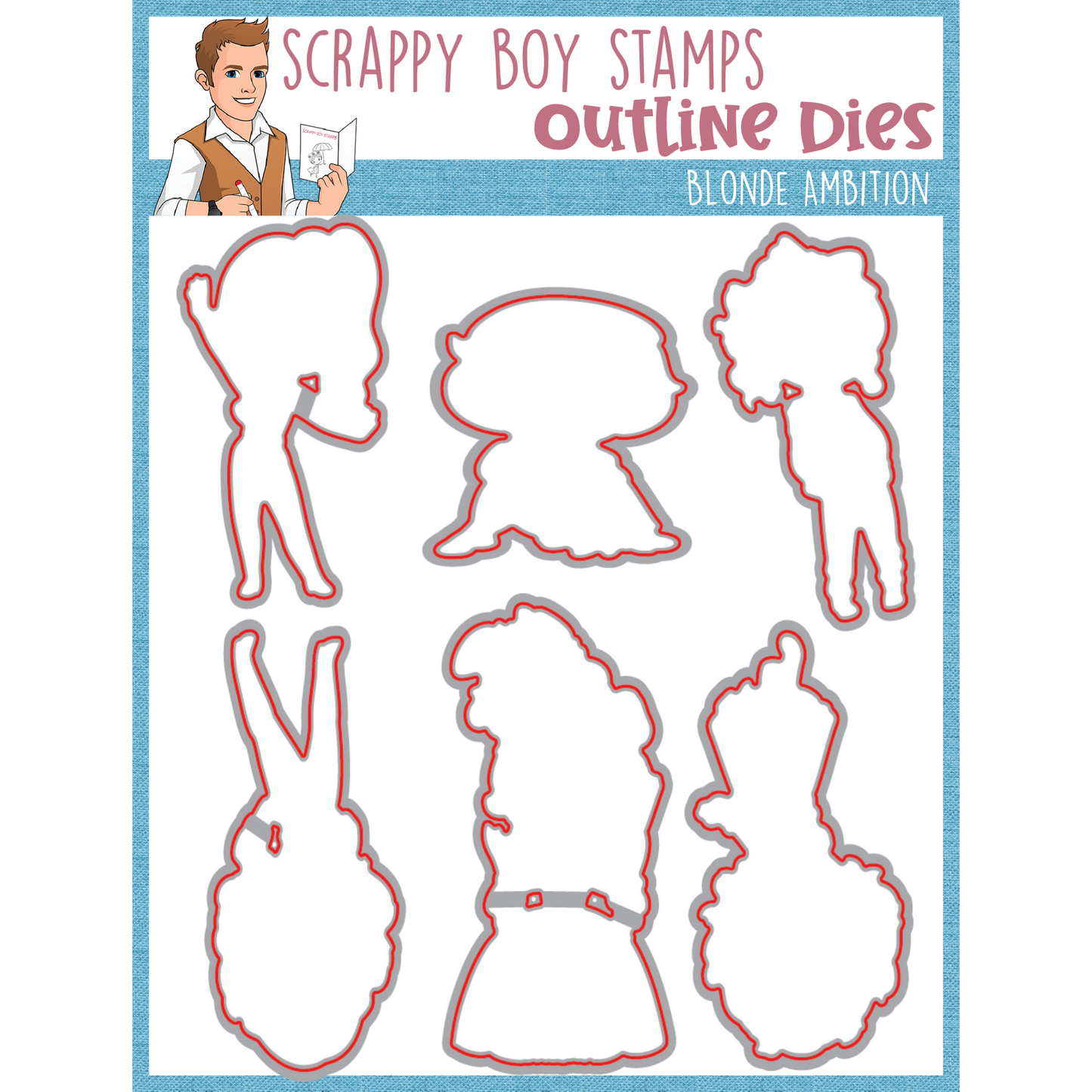 Outline Dies - Blonde Ambition scrappyboystamps